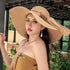 Summer women's seaside sun hat Circumference21.7-23.6 inch(55-60cm)
